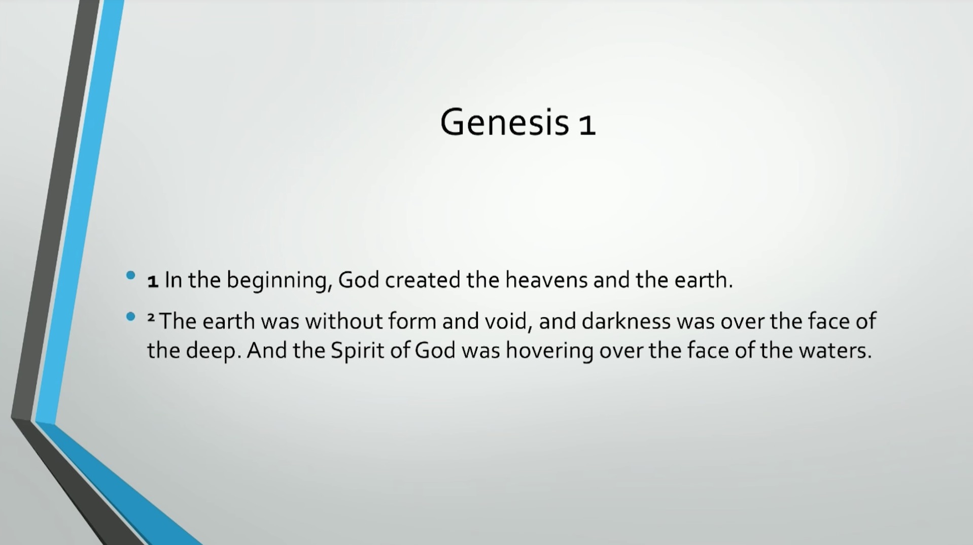 Biblical Series I Introduction To The Idea Of God Transcript